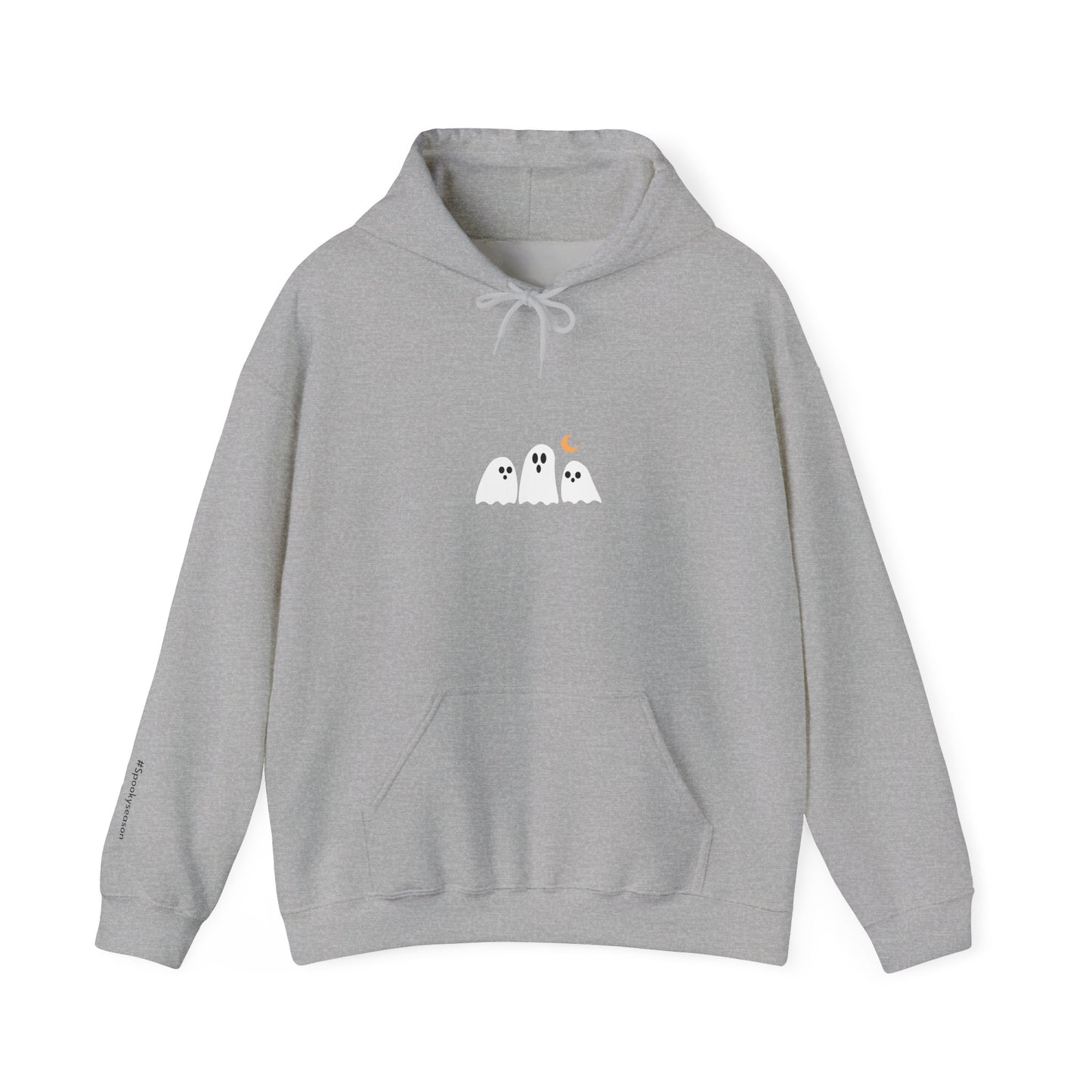 Minimalist Cozy Ghosts Hoodie - Unisex Halloween Sweatshirt