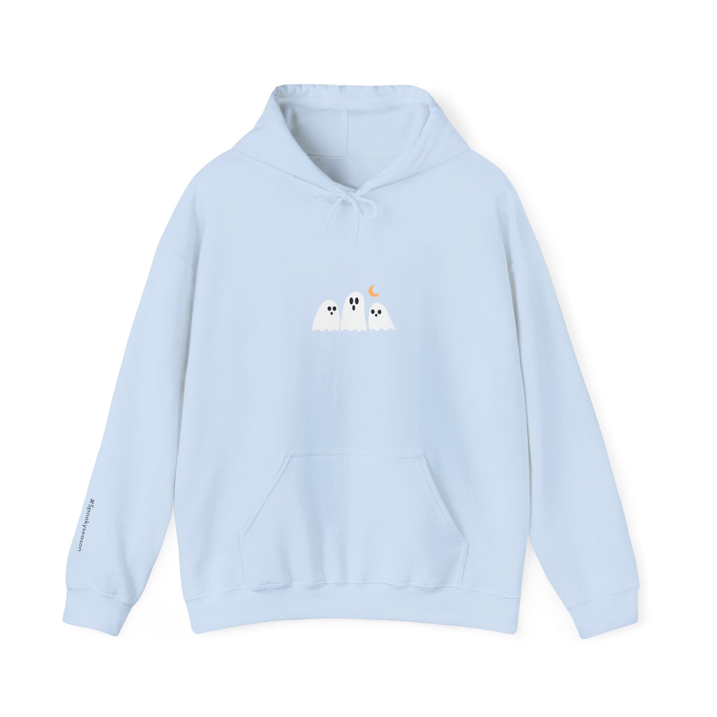 Minimalist Cozy Ghosts Hoodie - Unisex Halloween Sweatshirt