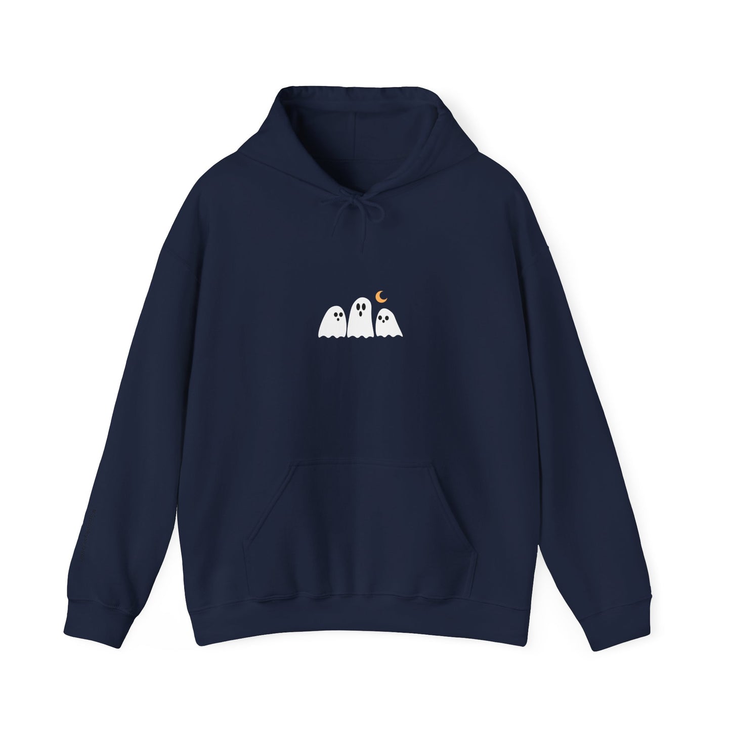 Minimalist Cozy Ghosts Hoodie - Unisex Halloween Sweatshirt