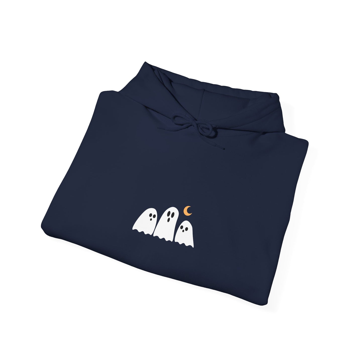 Minimalist Cozy Ghosts Hoodie - Unisex Halloween Sweatshirt