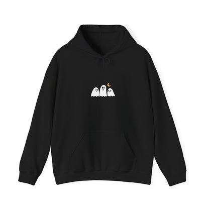 Minimalist Cozy Ghosts Hoodie -  Unisex Halloween Sweatshirt