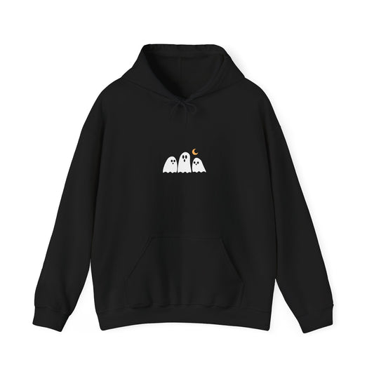 Minimalist Cozy Ghosts Hoodie -  Unisex Halloween Sweatshirt
