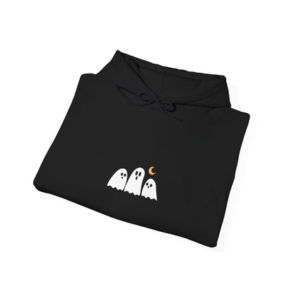 Minimalist Cozy Ghosts Hoodie -  Unisex Halloween Sweatshirt