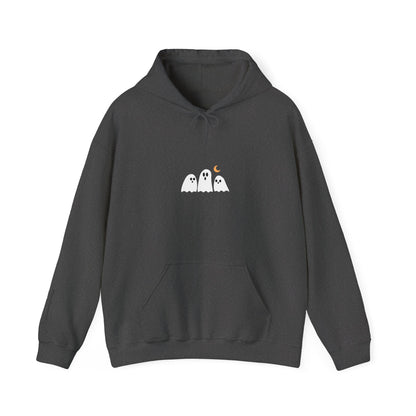 Minimalist Cozy Ghosts Hoodie -  Unisex Halloween Sweatshirt