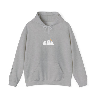 Minimalist Cozy Ghosts Hoodie -  Unisex Halloween Sweatshirt